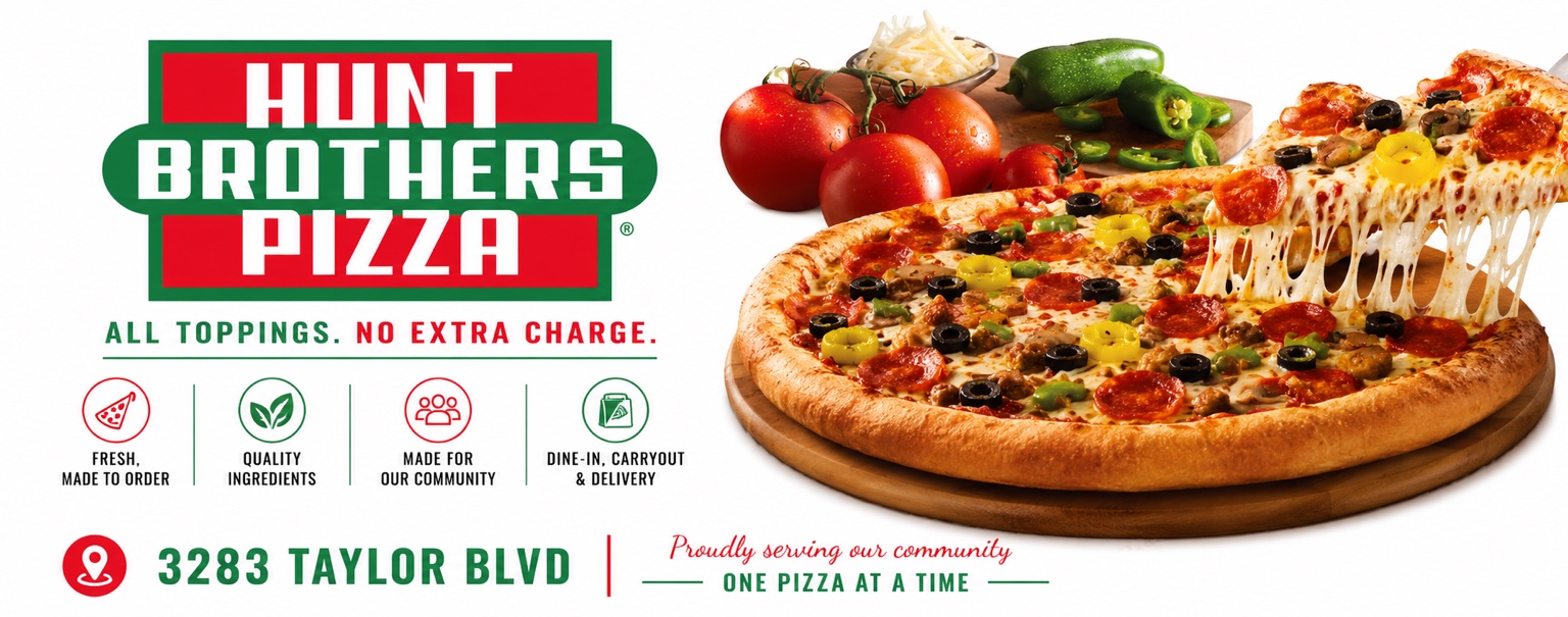 Hunt Brothers Pizza banner