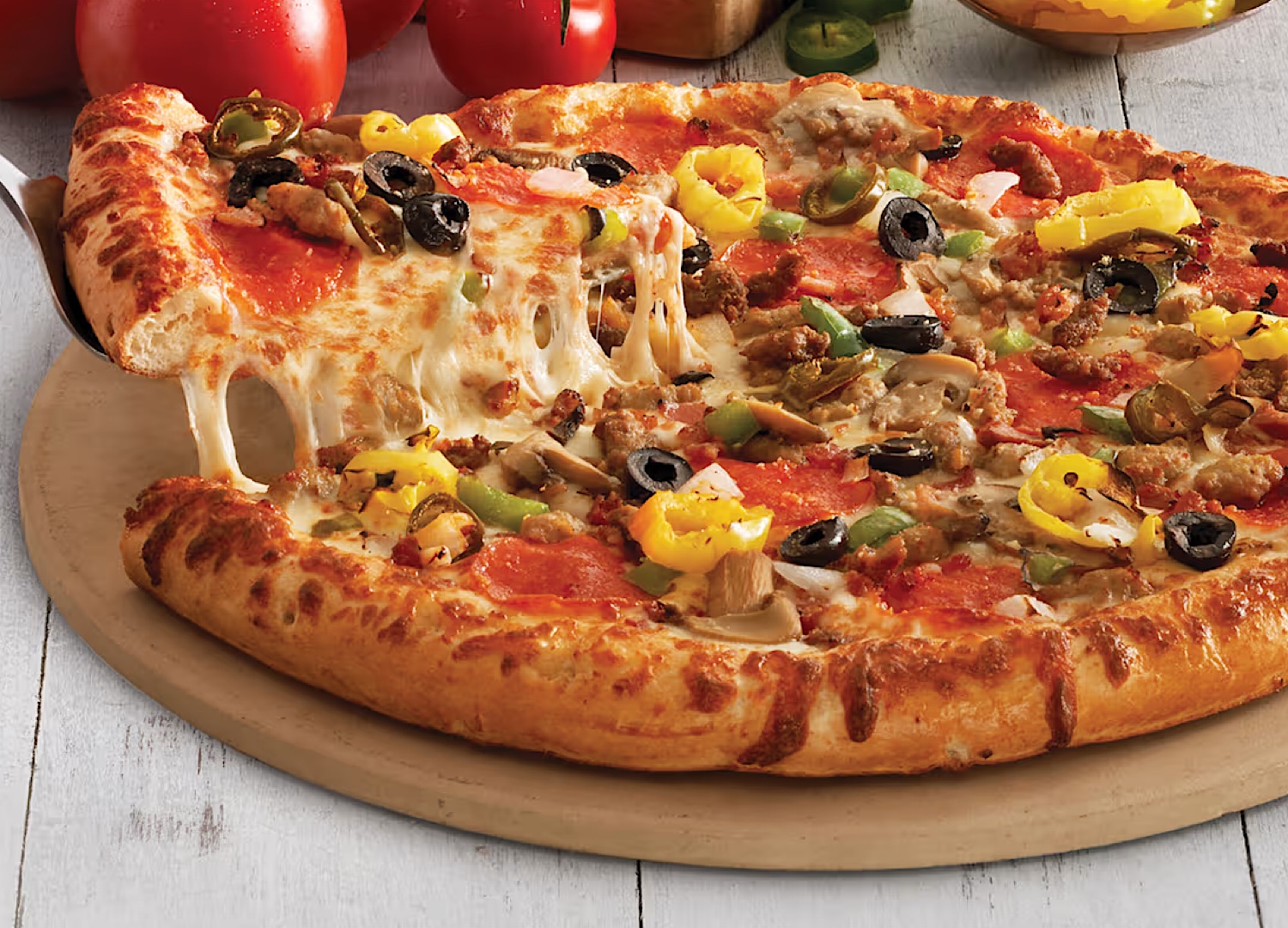 Fresh Hunt Brothers Pizza