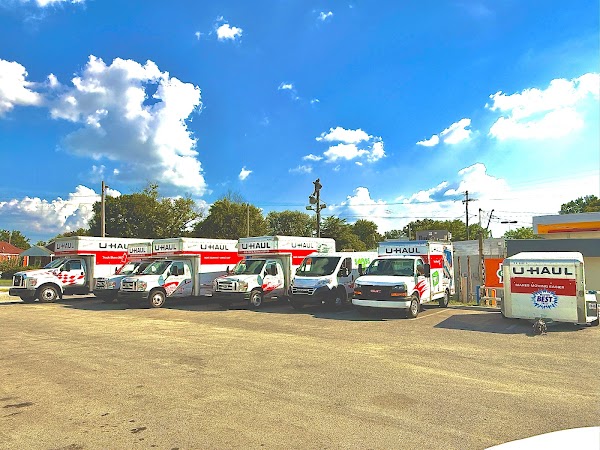 U-Haul trucks available at Four Brothers Food Mart